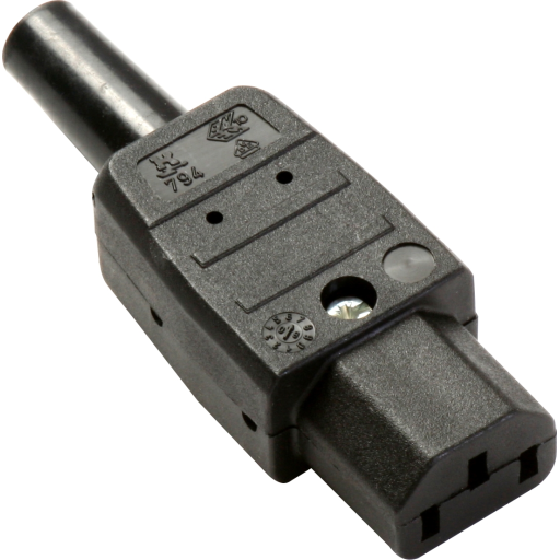 Martin Kaiser 794/sw IEC-stik 794 Tilslutning, lige Samlet poltal: 2 + PE 10 A Sort 1 stk