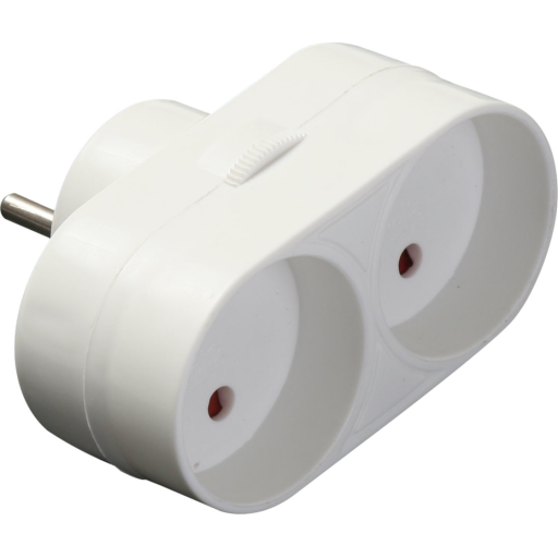 Forgreningsled u. jord hvid 2-vejs