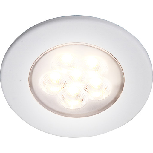 ID-LED 12V underskabsbelysning 12V 2,3W 3000K 130lm Ra95 Ø54mm Hvid
