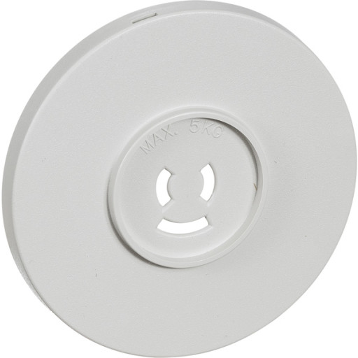 LK afdækning for lampestikkontakt, Ø80 mm, lysegrå