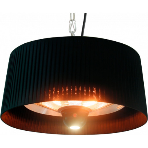 Hortus infrarød terrassevarmer, 800/1000/1800W, 5m², sort billede