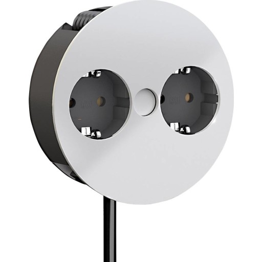 Twist Schuko stikkontakt for indbygning med dobbeltudtag billede