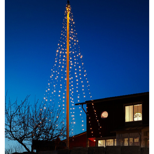 Markslöjd Galax julelys til flagstang 8+2M 288 LED lys billede