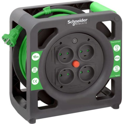 Schneider Electric Thorsman Kabeltromle Med Jord 15 Meter