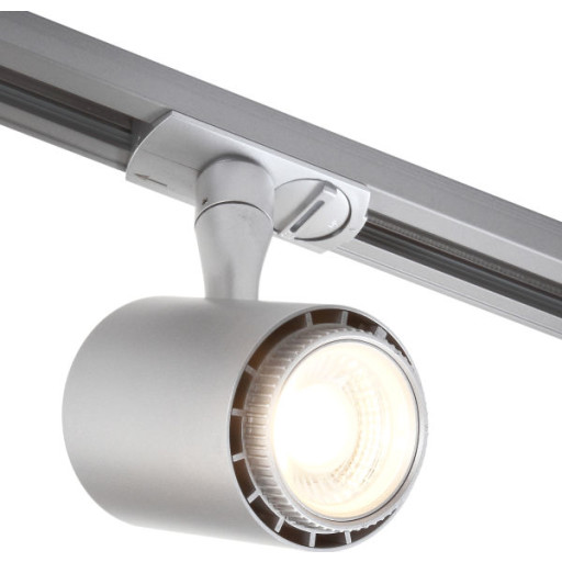 Melmbergs Velo LED skinnespot 1F 13W, sølvgrå