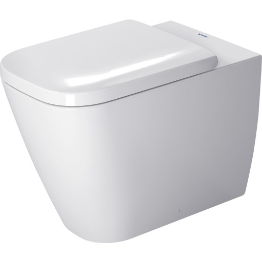 Duravit Happy D.2 toalett, back-to-wall, antibakteriell, vit