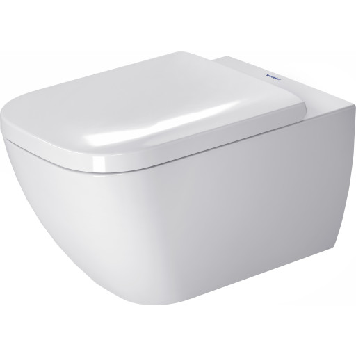 Duravit Happy D.2 væghængt toilet, antibakteriel, hvid