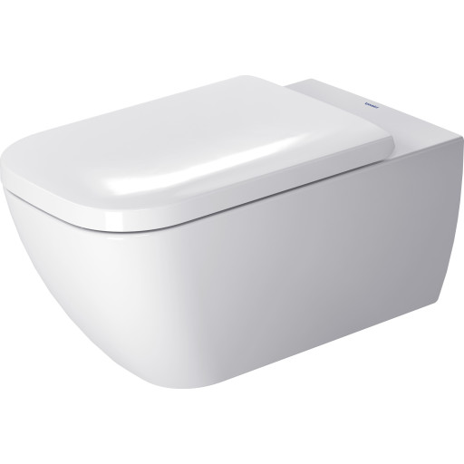 Duravit Happy D.2 vägghängd toalett, utan spolkant, antibakteriell, vit