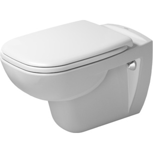 Duravit D-Code vegghengt toalett, uten skyllekant, antibakteriell, hvit Baderom > Toalettet