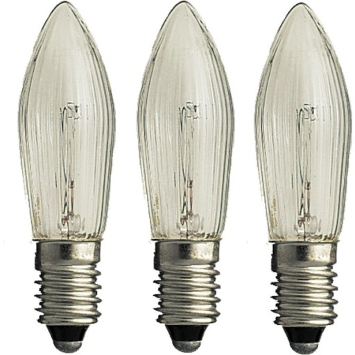 25 stk Konstsmide glødepære til lucialys, 3 stk