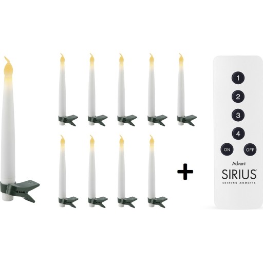 Sirius Carolin juletræslys, 10 stk