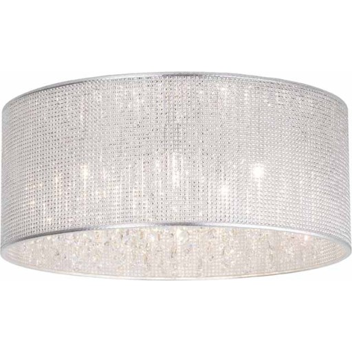 Dubai taklampa med prismaskärm Chrome G9 (exklusiv ljuskälla)