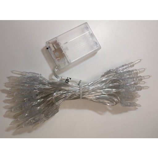 Iris Light/Happy Lights batteriljusslinga (utan kulor), 35 lampor