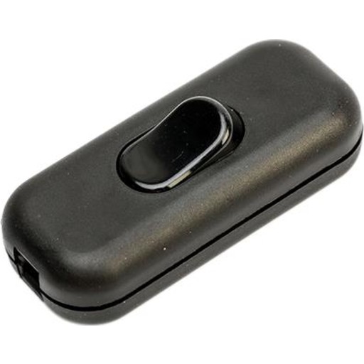 Gennemgangsafbryder uden jord, sort - ledningsafbryder