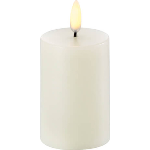 6 stk Uyuni LED bloklys, batteri, råhvid