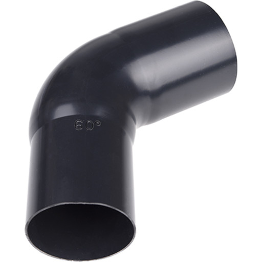 Plastmo bøjning 60 grader / 110 mm, sort billede