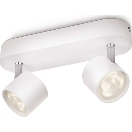 Philips myLiving Star spotlampe, 2 spots, hvid