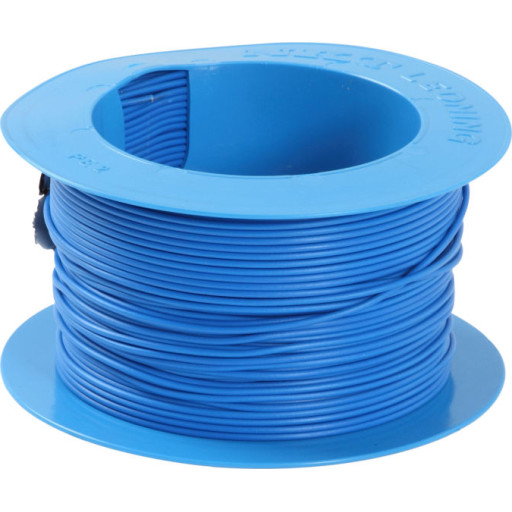 100 meter Installationsledning PVL 1x2,5 mm² i blå billede