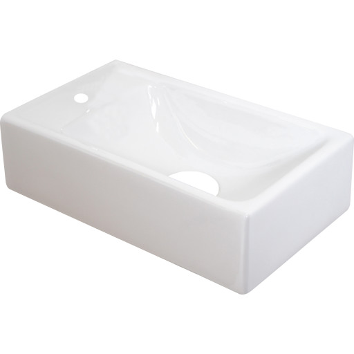 Sanibell Proline håndvask 40x23x10cm med hanehul til venstre