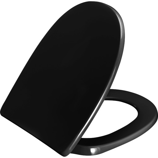 Pressalit 1094 toiletbræt, soft close, sort billede