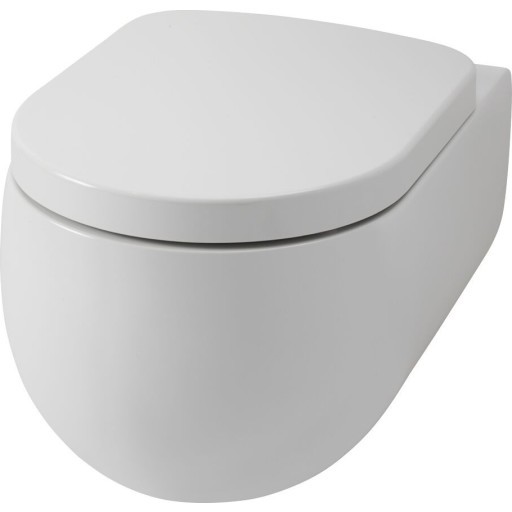 Billede af Lavabo Flo 54 væghængt toilet, uden skyllekant, hvid