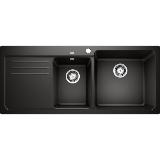 Blanco Naya 8S UX diskbänk, 116x50 cm, svart