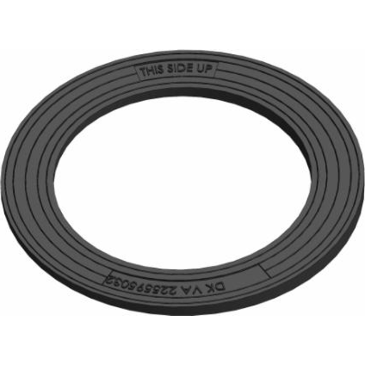 Lauridsen skrå topring i plast Ø315 mm, højde 9-22 mm billede