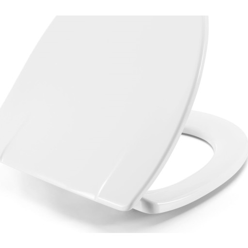 Pressalit Sign toiletsæde hvid polygiene fast beslag. Antibakteriel overflade.Til Sign & Sign Art