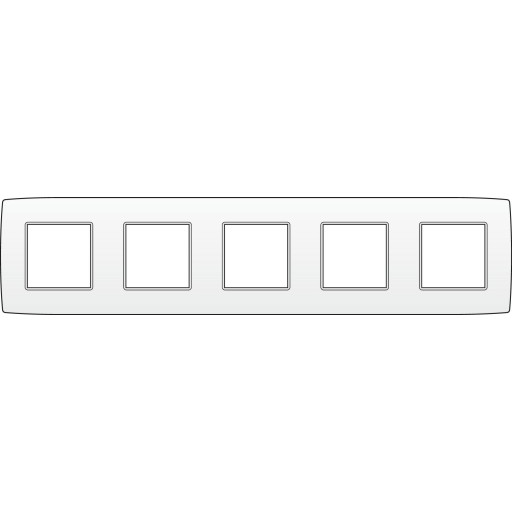 Ramme 5 Modul Original Hvid Fra Niko