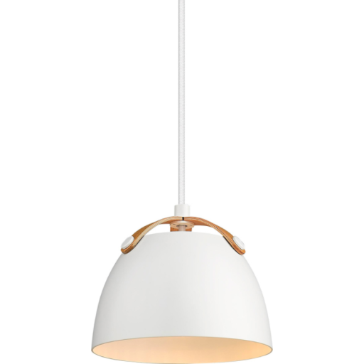 Halo Design Oslo pendellampa, vit, Ø16 cm