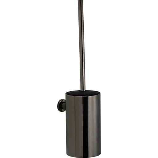 Pressalit Toiletbørste til vægmontage, m/stål skål, sort krom