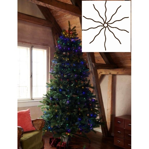 Sirius Knirke juletræskæde, multifarvet lys, 240 cm