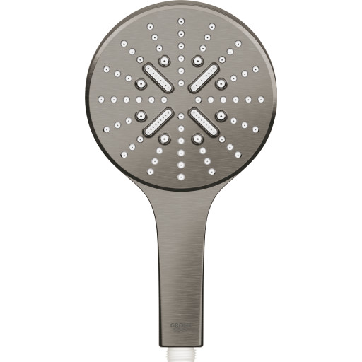 Grohe Rainshower SmartActive håndbruser 130mm, 3 sprays, 9,5 l/min, børstet hard graphite