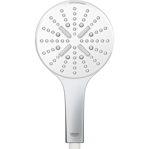 GROHE Rainshower SmartActive 130 håndbruser 3 sprays, sprayplade moon white, GROHE Rain med DripStop