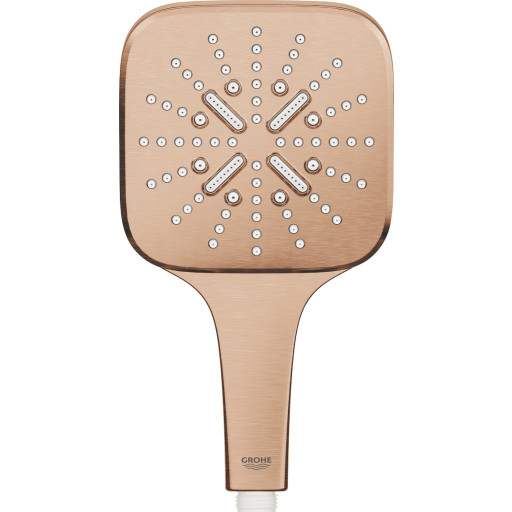 GROHE Rainshower SmartActive Cube Håndbruser 130mm, 3 sprays, 9,5 l/min, børstet warm sunset