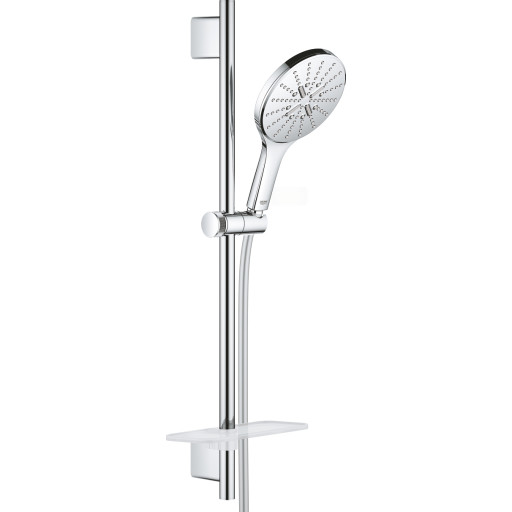 GROHE Rainshower SmartActive 150 brusestangsæt med håndbruser, brusestang 600mm, Silverflex bruserslange 1.750mm