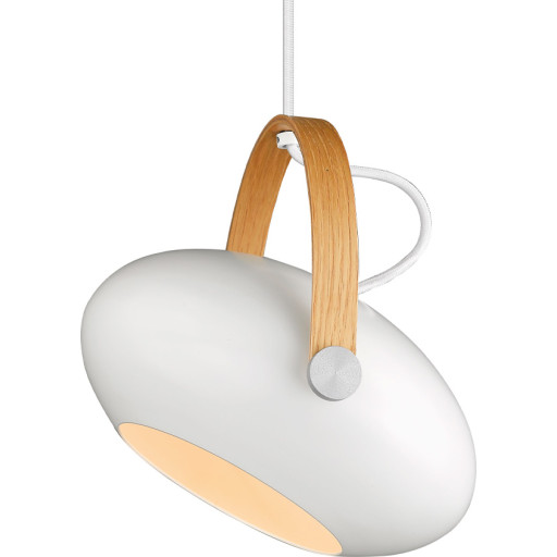 Halo Design D.C pendellampa, vit, Ø26 cm