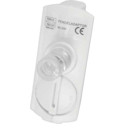 Halo Design Track 1F pendellampaadapter, vit