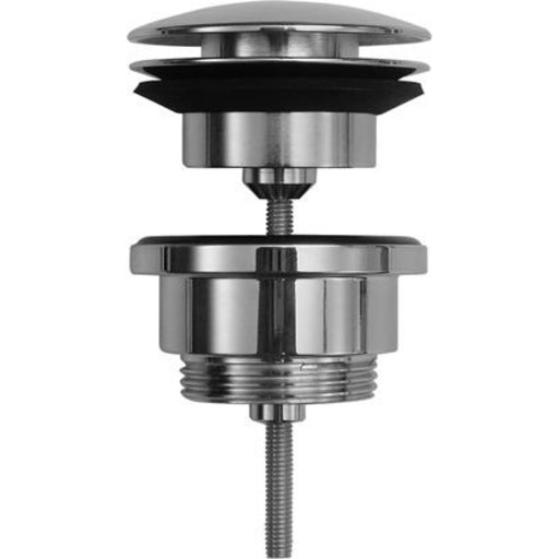 Duravit bundventil, push-open, krom billede