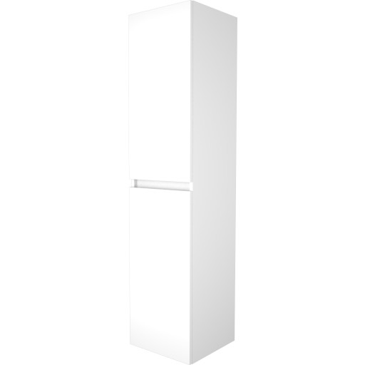 Sanibell Basicline højskab 150x35x35cm, grebsfri. Hvid højglans