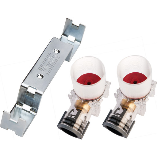 Roth Quickbox Red dobbelt koblingsdåse til mur/beton, 15 mm billede