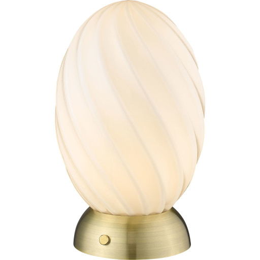 Halo Design - Twist Oval Bordlampe Opal/Brass