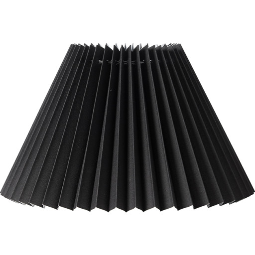 Nielsen Light Emma Hacienda Plisse lampeskærm, sort, H16 cm