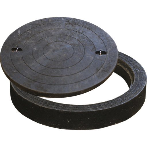 Dutra fast karm med dæksel, til Ø600 mm opføringsrør, 200 kg, plast billede