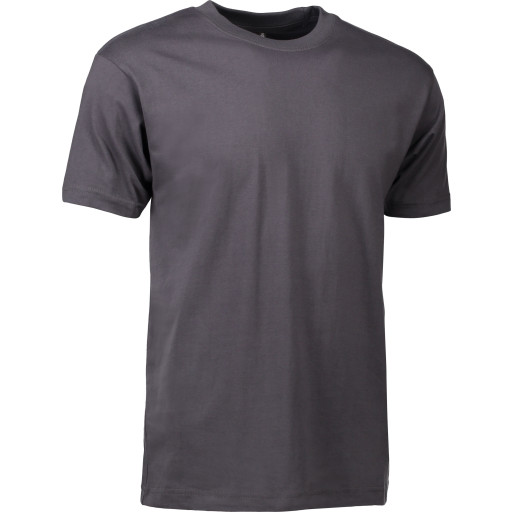 ID T-Time T-Shirt Rund Hals Koksgrå - M