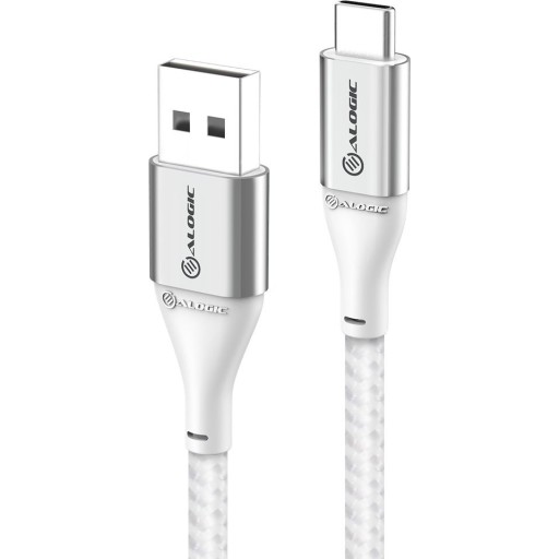 Ladekabel USB-A til USB-C på 3 meter, sølv