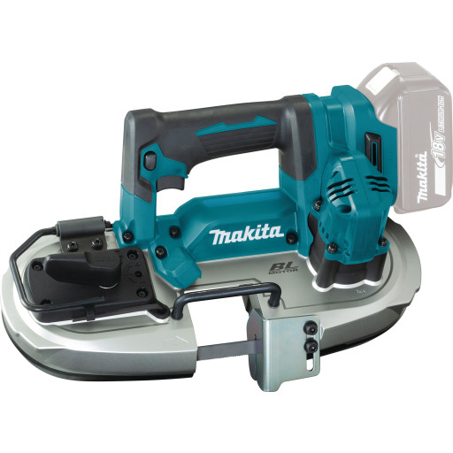 Makita båndsav 18V, integreret LED lampe, uden batteri & lader, DPB184Z