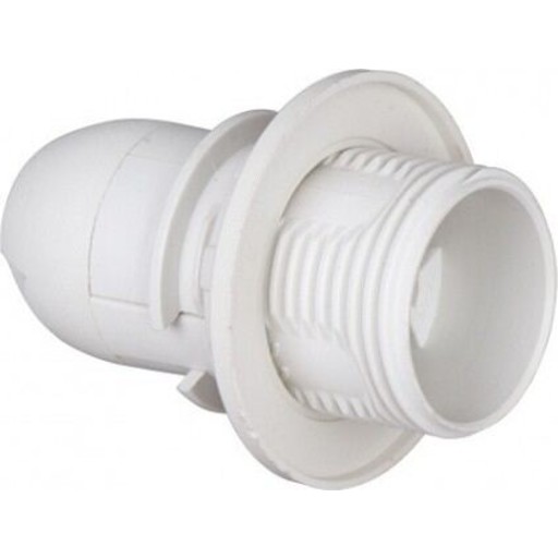 Lampesokkel E14, utvendig gjenge, hvit Lamper &amp; el > Lampetilbehør