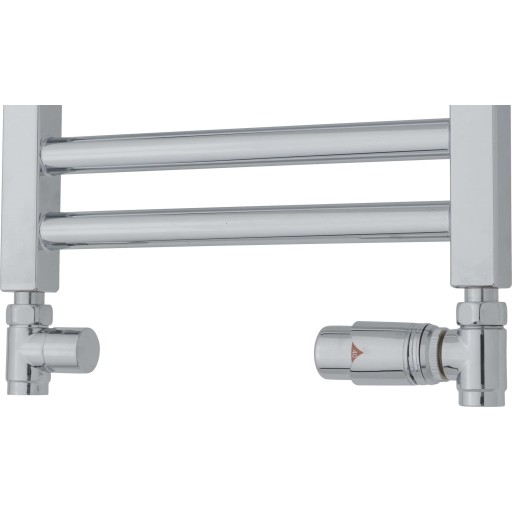 TVS ventilsæt med returtermostat lige, krom billede