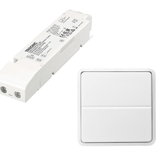 Jumitech Trådløs LED driver 35W/24V og parret 2-tryk